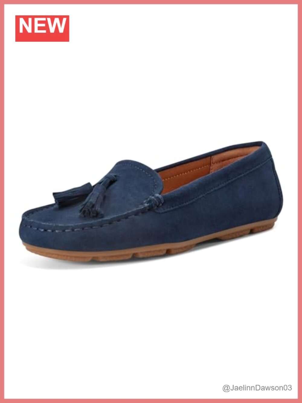 Women's Suede Tassel Slip-On Loafers Cushioned Flexible Comfort